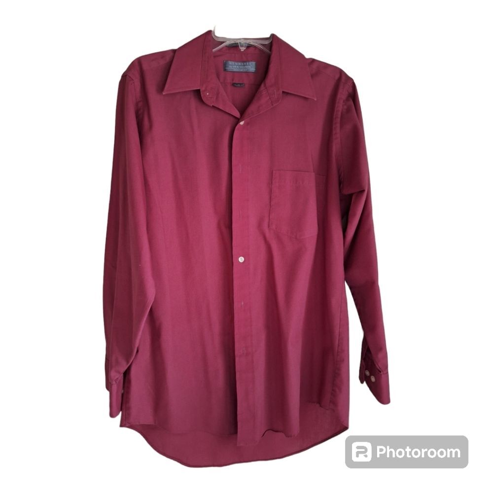 Hennessly by Van Heusen Regula Fit Men's Mauve Shirt, 15-1/2", 32-33